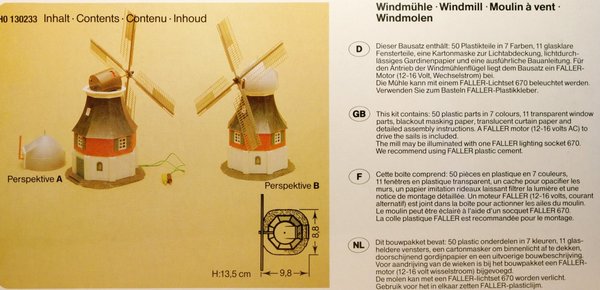 Faller 130233 H0 Windmühle mit Motor