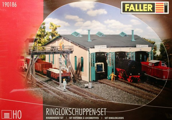 Faller 190186 H0 Ringlokschuppen-Set