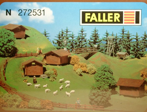 Faller 272531 N 4 Heustadl und Wald-Ausschmückungsteile