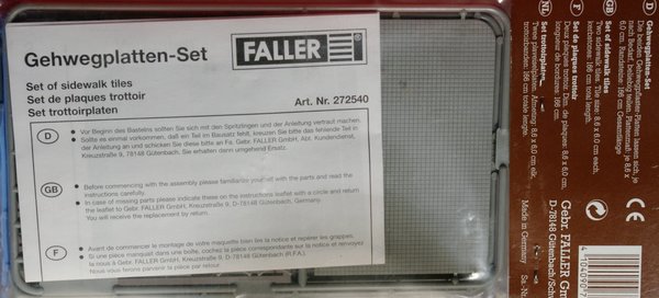 Faller 272540 N Gehwegplatten-Set