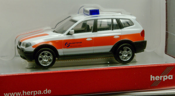 Herpa 048590 H0 BMW X3- ELW "Werksfeuerwehr Salzgitter"