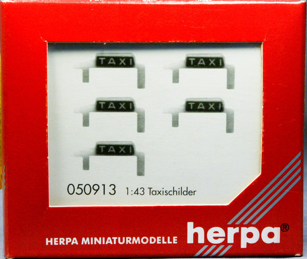 Herpa 050913 1:43 Taxischilder (5 Stück)