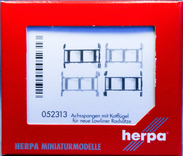 Herpa 052313 H0 Achsspangen mit Kotflügel für neue Lowliner Radsätze