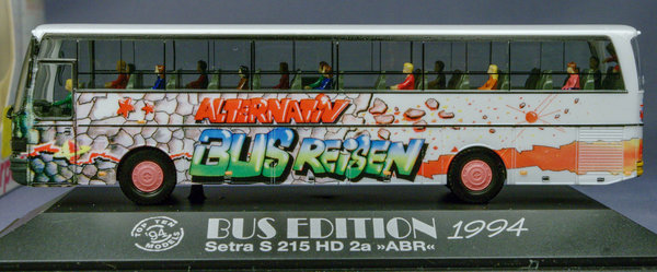Herpa 174688 H0 Setra s 215 HD 2a ABR "Alternativ Bus Reisen"