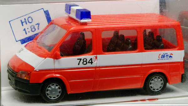 Rietze 50523 H0 Ford Transit Bus 784 - Alarm Feuerwehr