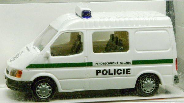 Rietze 50680 H0 Ford Transit Halbbus Policie Sluzba CZ