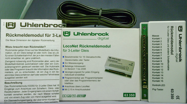 Uhlenbrock 63350 Besetztmelder für den 3-Leiter Digital- betrieb.