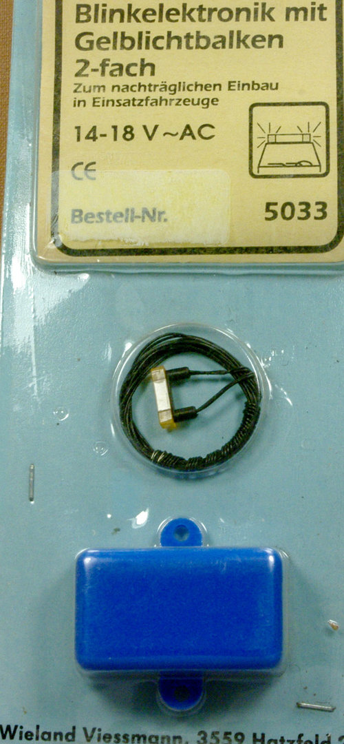 Viessmann 5033 H0 Gelblichtbalken mit Blinkelektronik