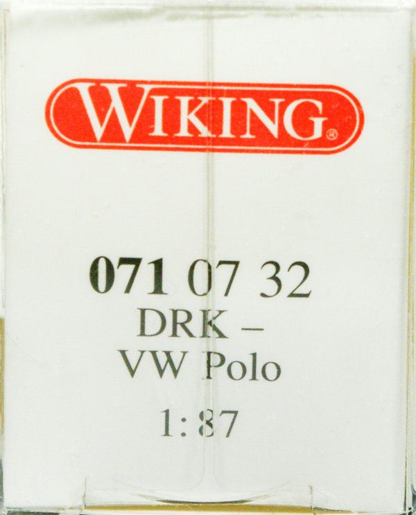 Wiking 007107 H0 VW Polo III "DRK Mainz/Sozialdienst"