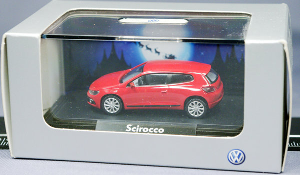 Wiking 007357 H0 VW Scirocco III rot "Limited Christmas Edition 2008"