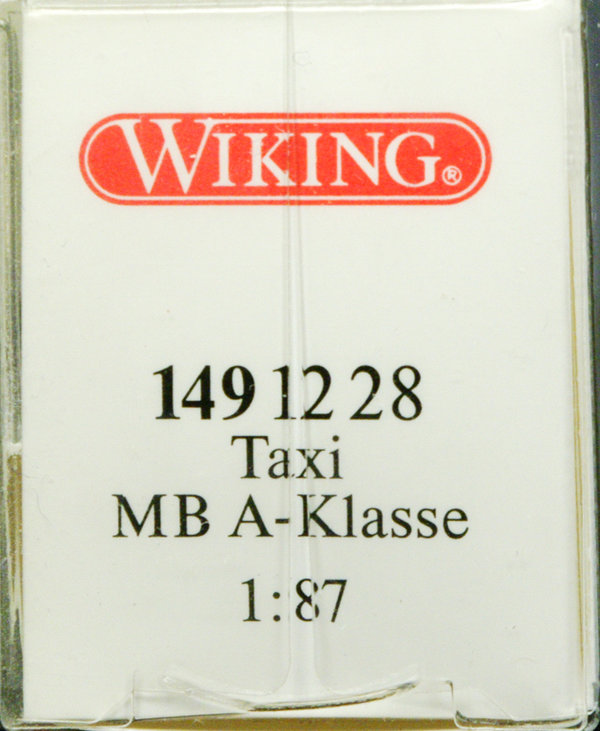 Wiking 014912 H0 Mercedes Benz A-Klasse Taxi