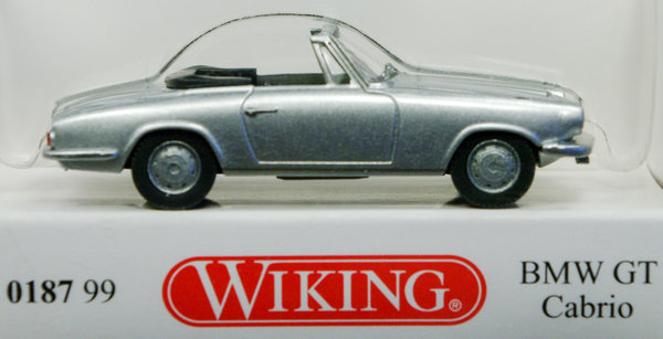 Wiking 018799 H0 BMW 1600 GT Cabrio - silber