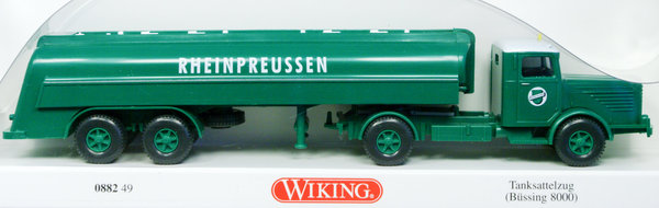 Wiking 088249 H0 Tanksattelzug (Büssing 8000) "Rheinpreussen"