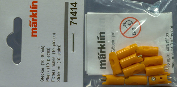 Märklin 71414 Stecker orange (10 Stück).