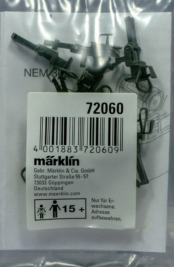 Märklin 72060 H0 Relex-Kupplungen.(10 Stück)