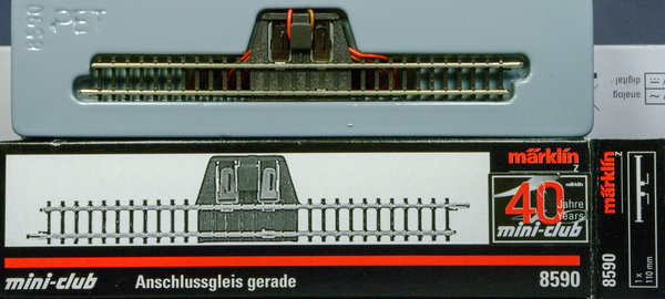 Märklin 8590 Spur Z. Anschlussgleis gerade Länge 110 mm.