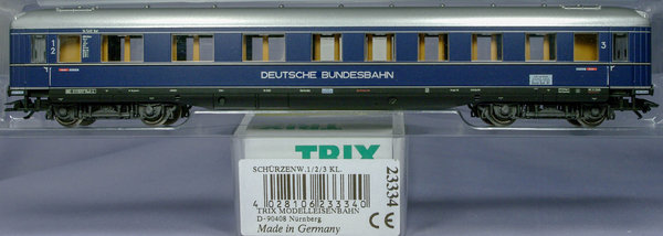 Trix 23334 H0 Schürzen-Schnellzugwagen der DB