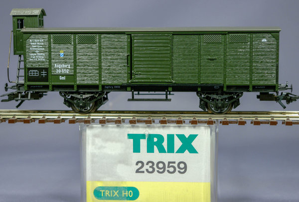 Trix 23959 H0 Gedeckter Güterwagen der K.Bay.Sts.B.