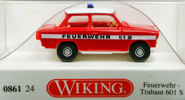 Wiking 086124 H0 Feuerwehr - Trabant 601 S