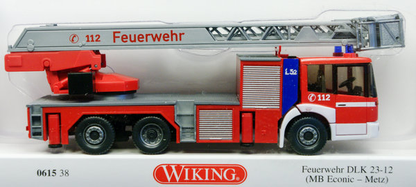 Wiking 061538 H0 Feuerwehr - Metz DLK 23-12 (MB Econic)