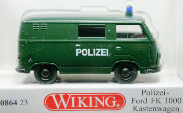 Wiking 086423 H0 Polizei - Ford FK 1000 Kastenwagen