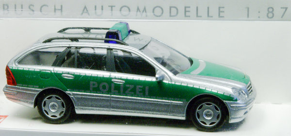 Busch 49163 H0. MB C-Klasse, T-Modell "Polizei"