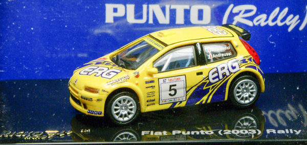 Busch 9838826 H0. Fiat Punto Rally 2003 - Nr. 5 - gelb.
