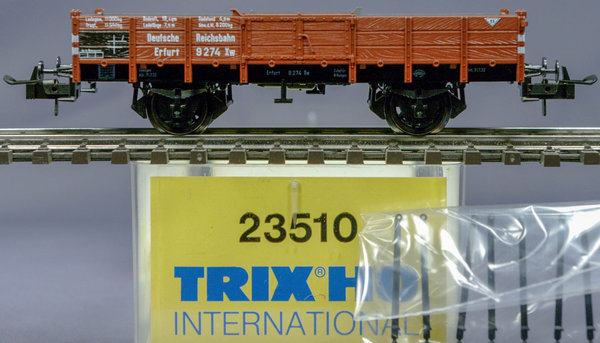 Trix 23510 H0 Niederbordwagen Xw Erfurt der DRG