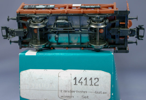 Sachsenmodelle 14112 H0 3-teiliges Länderbahn Güterwagen-Set