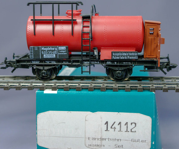 Sachsenmodelle 14112 H0 3-teiliges Länderbahn Güterwagen-Set