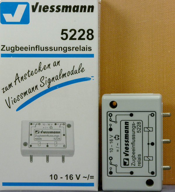 Viessmann 5228 Zugbeeinflussungsrelais, bistabil, 2 x 1UM, negativer Schaltimpuls