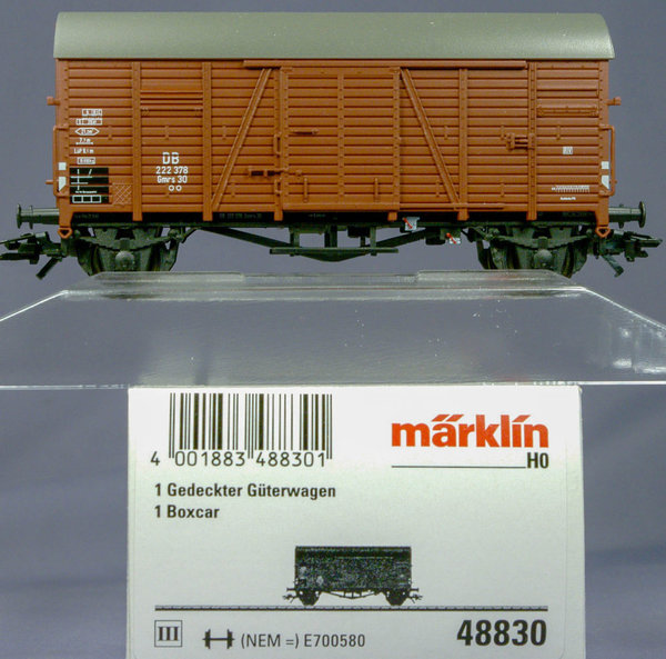 Märklin 48830 H0 Gedeckter Güterwagen Gmrs der DB in Epoche III.