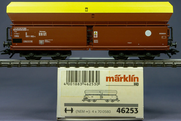 Märklin 46253 H0 Märklin Selbstentladewagen Fals der Ruhrkohle AG, zugelassen bei der DB. Epoche V.