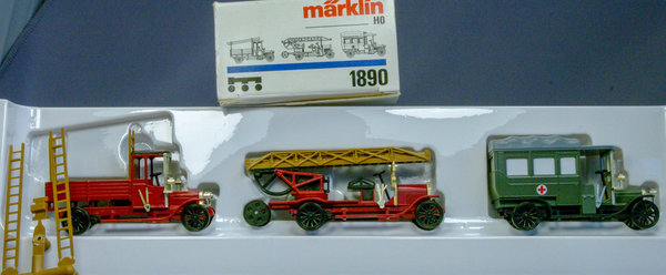 Märklin 1890 H0 3er-Set "Oldtimer-Feuerwehren"