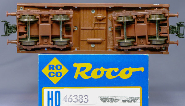 Roco 46383 H0 Flachwagen Slmmp der SNCB.Mit AC-Radsätzen(Märklin)