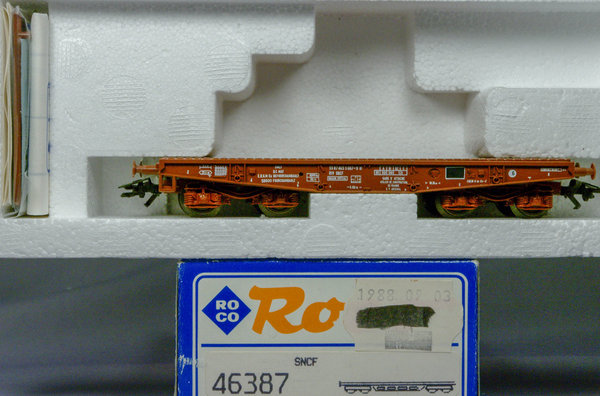 Roco 46387 H0 Flachwagen der SNCF.Mit AC-Radsätzen(Märklin)