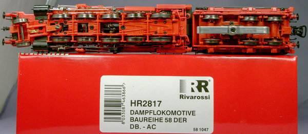 Rivarossi HR2817 H0 Dampflok BR 58 der DB. AC + Digital LokPilot V2.0. Epoche 3.