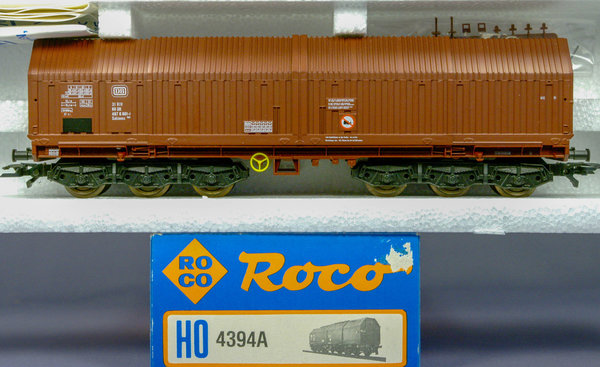 Roco 4394A H0 Teleskophaubenwagen Sahimms 900 der DB. AC-Radsätze.