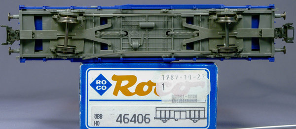 Roco 46406 H0 Güterwagen Gbss der ÖBB "Bahnexpress". AC-Radsätze(für Märklin)