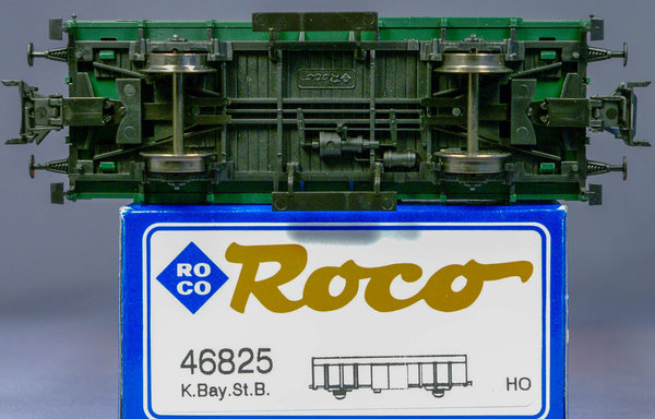 Roco 46825 H0 Gedeckter Güterwagen der K.Bay.Sts.B. AC-Scheibenradsätze