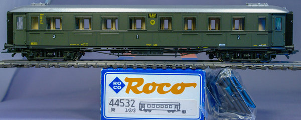 Roco 44532 H0 Schnellzugwagen 1./2./3. Klasse ABC4ü der DRG. Ex wü 12. AC - Radsätze(Märklin System)