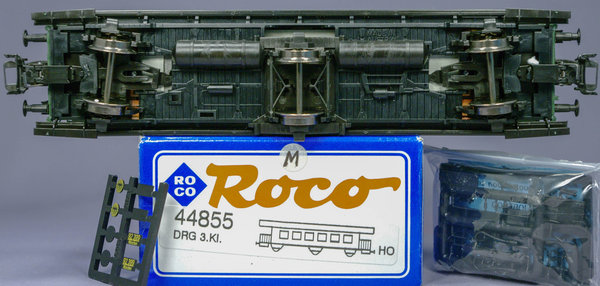 Roco 44855 H0 Dreiachsiger Personenwagen 3. Klasse C3ie der DRG. AC Radsätze(Märklin System)