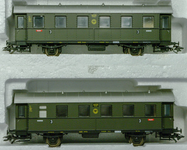 Sachsenmodelle 14007 H0 Nebenbahnwagen-Set der DRG 4 - teilig. AC - Radsätze(Märklin System)