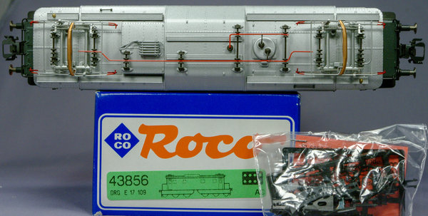 Roco 43856 H0 E-Lok BR E17 109 der DRG in grauer Farbgebung. AC - analog für das Märklin System.