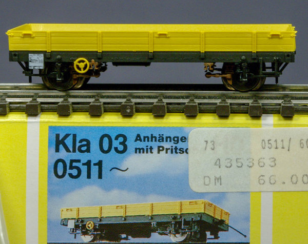 Brawa 0511 H0 Anhänger für Rottenkraftwagen Kla 03 der DB. Epoche IV. AC - Modell(Märklin System)