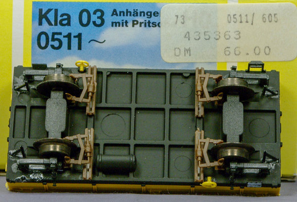 Brawa 0511 H0 Anhänger für Rottenkraftwagen Kla 03 der DB. Epoche IV. AC - Modell(Märklin System)
