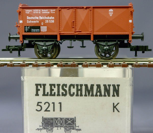 Fleischmann 5211 H0 Offener Güterwagen der Bauart O „Schwerin“ der DRG.