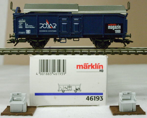 Märklin 46193 H0 Märklin Magazin Jahreswagen H0 1999. Schiebedachwagen mit "POLAR" Schneid-Systeme