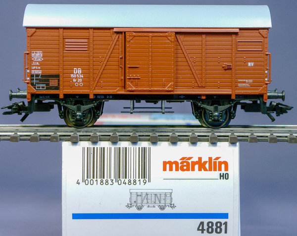 Märklin 4881 H0 Gedeckter Güterwagen Gr 20 der DB in Epoche III.