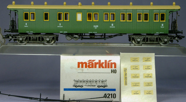 Märklin 4210 H0 Schnellzug-Plattformwagen BCCi der K.W.St.E. 2. und 3. Klasse. Epoche I.